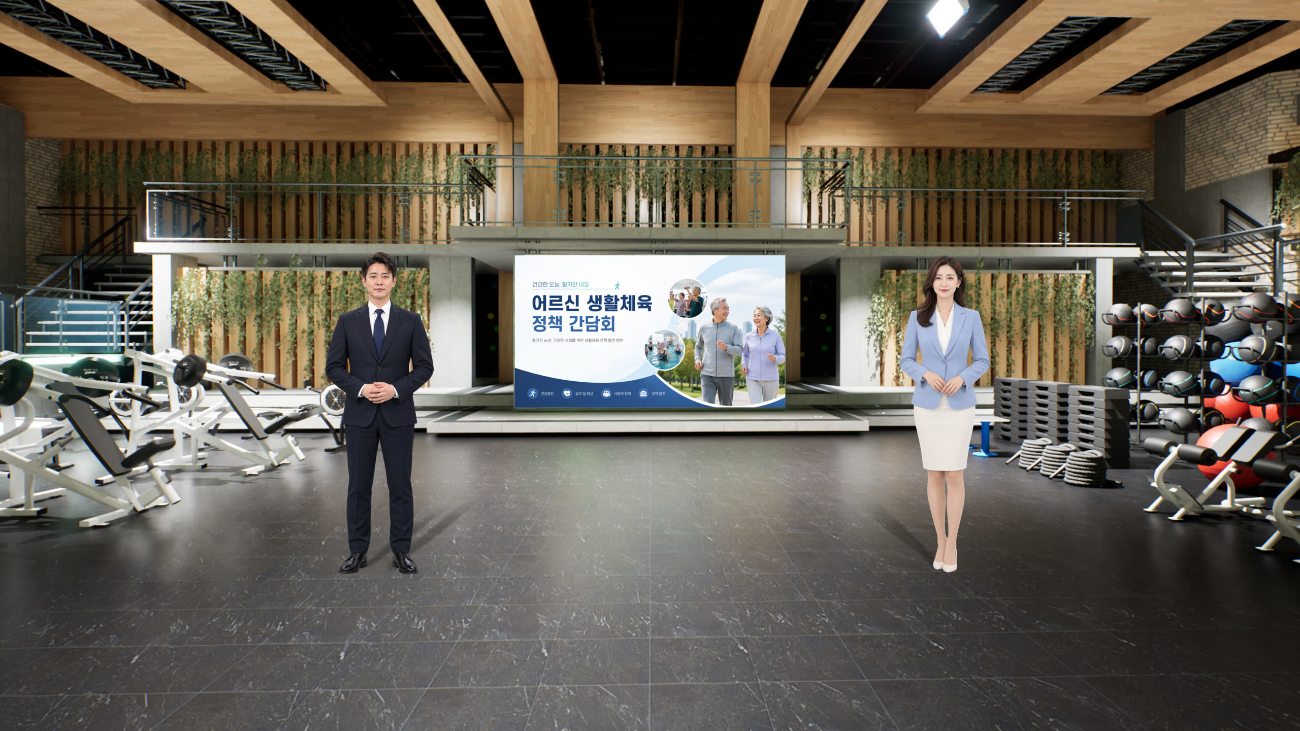 피트니스 스튜디오 렌더 이미지
