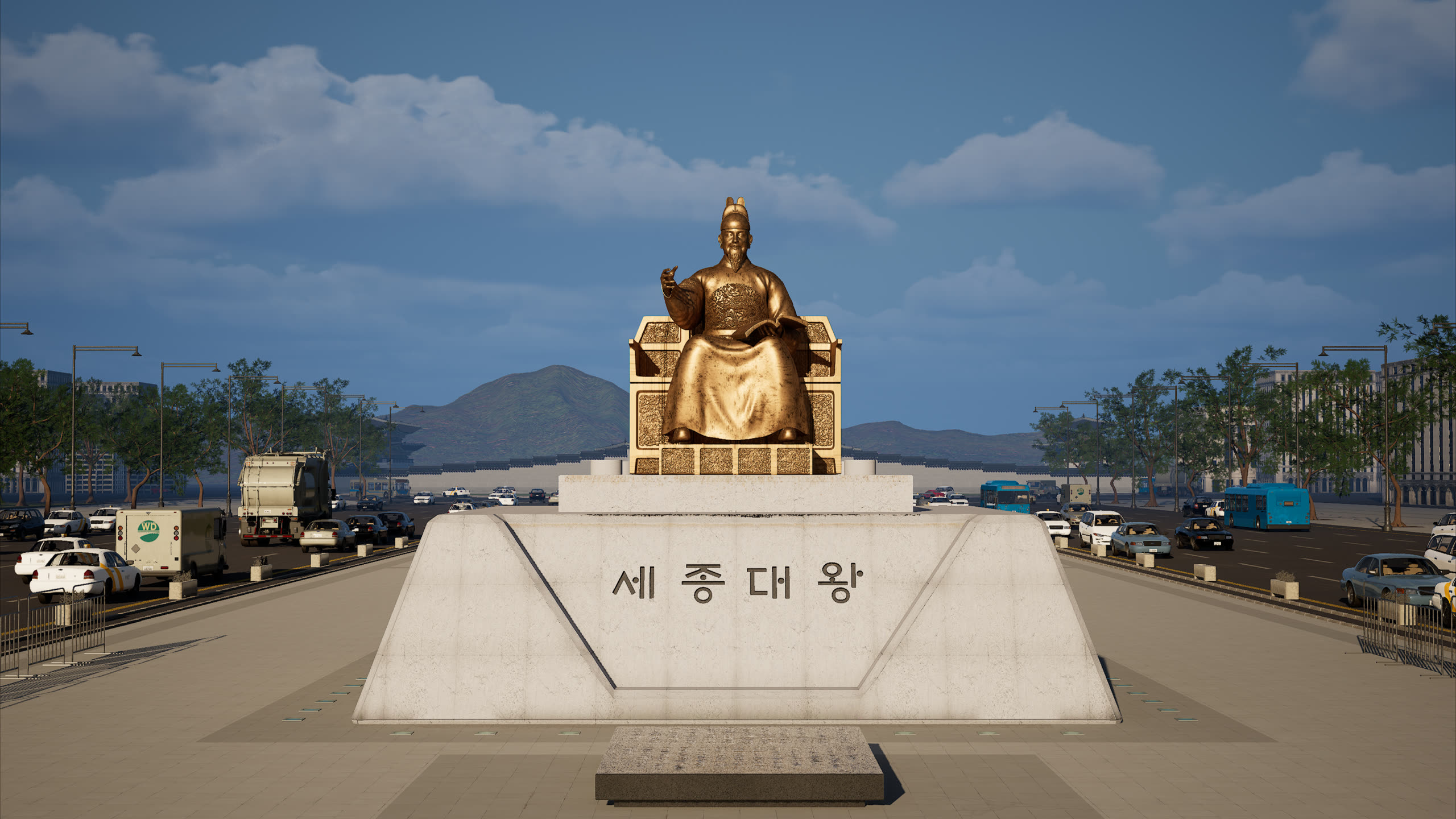 광화문 광장 렌더 이미지